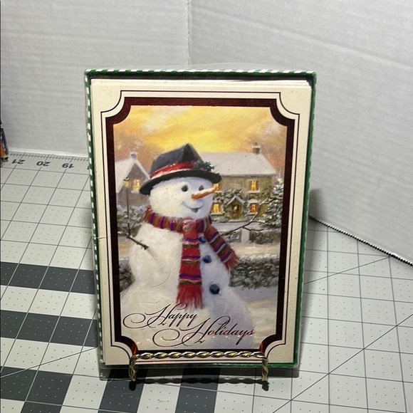 Festive Snowman 12 count Holiday Cards - Picture 1 of 2